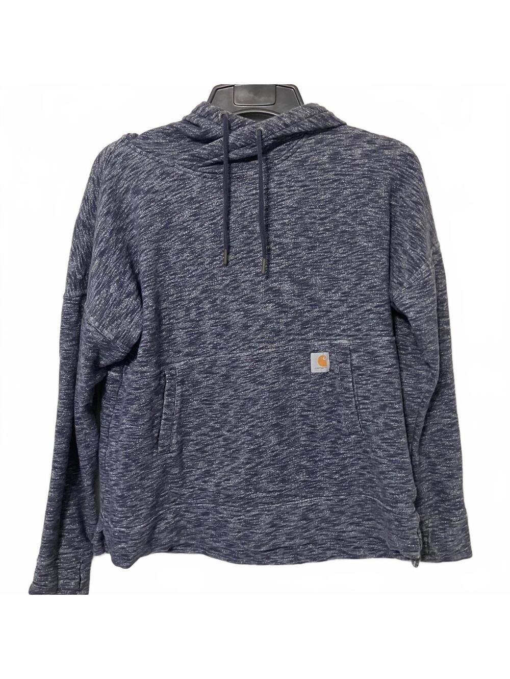Carhartt Men's Grey Long Sleeve Comfy Cozy Relaxed Fit Hoodie Sweatshirt Medium